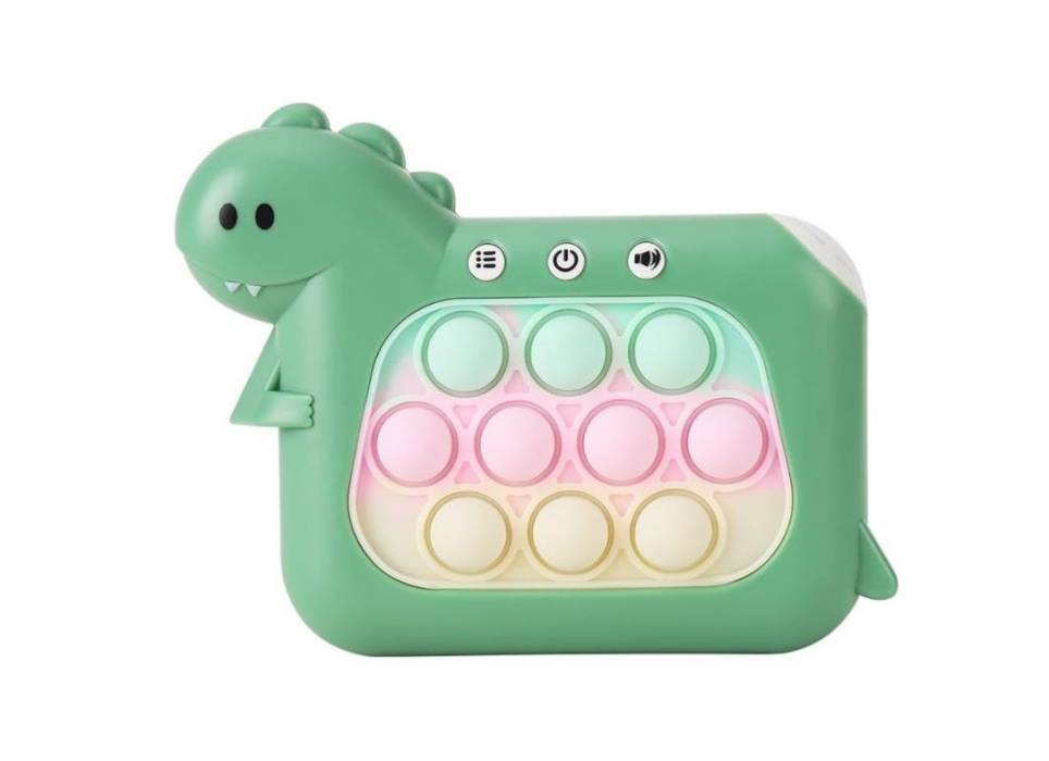 Consola, Joc Interactiv Pop It, Model Dinozaur, Verde