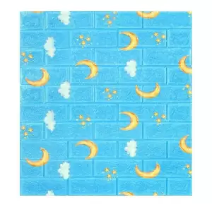 Tapet 3D autoadeziv, 70x77cm, Albastru, 10buc/set