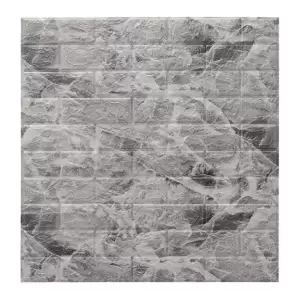 Tapet 3D autoadeziv, 70x77cm, Marmura Gri, 10buc/set