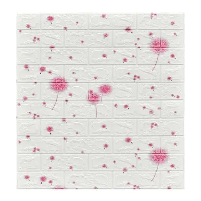 Tapet 3D autoadeziv, 70x77cm, Model Papadie, Roz, 10buc/set