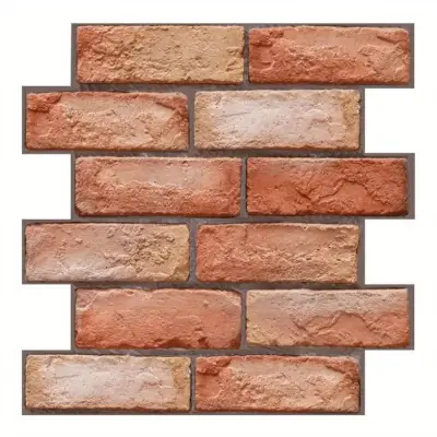 Tapet 3D autoadeziv, 30x30cm, imitatie caramida, Maro, 10buc/set