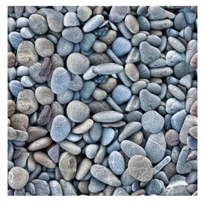 Tapet 3D autoadeziv, imitatie pietre mici, Gri 30x30cm, 10buc/set