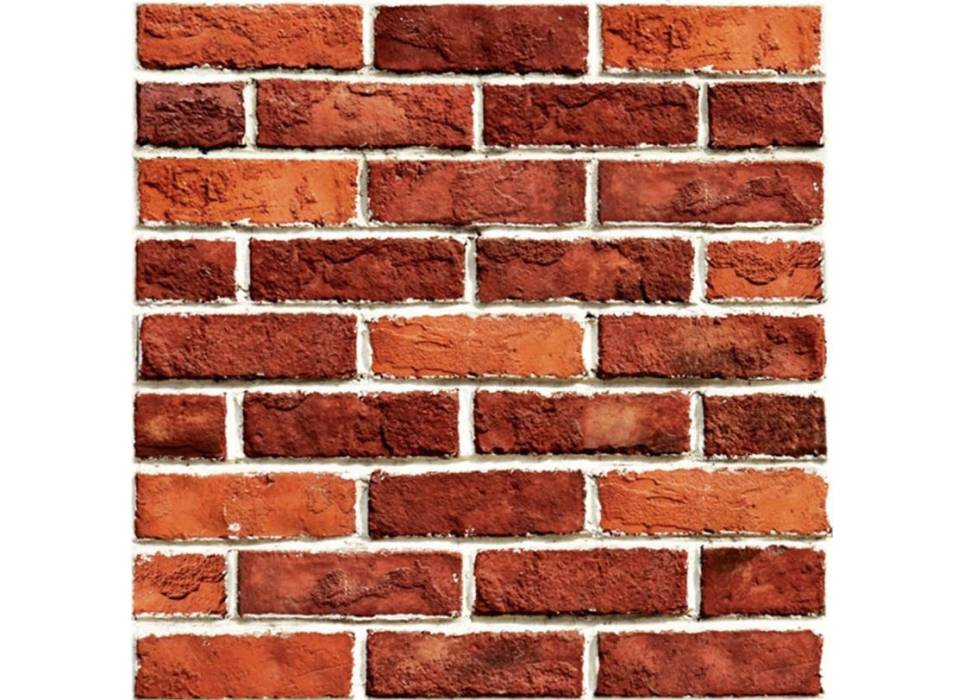 Tapet 3D autoadeziv, model caramida, rosu, 30x30cm, 10buc/set