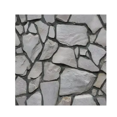 Tapet 3D autoadeziv, 30x30cm, imitatie pietre, Gri 10buc/set