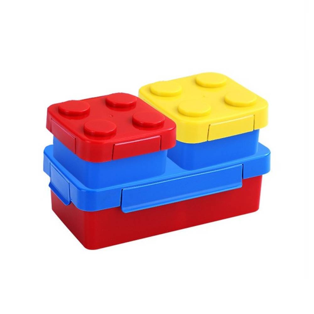 Caserole pentru pranz interactive, plastic, multicolor, 3 buc/ Set Caserole pentru pranz interactive, plastic, multicolor, 3 buc/ Set