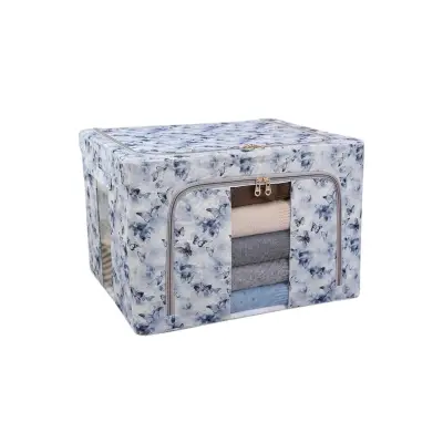 Cutie depozitare 66L, model fluturasi, Albastru