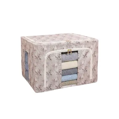 Cutie depozitare 66L Flori de primavara, Roz