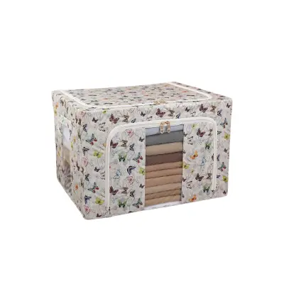 Cutie depozitare 66L, model fluturasi, Multicolor