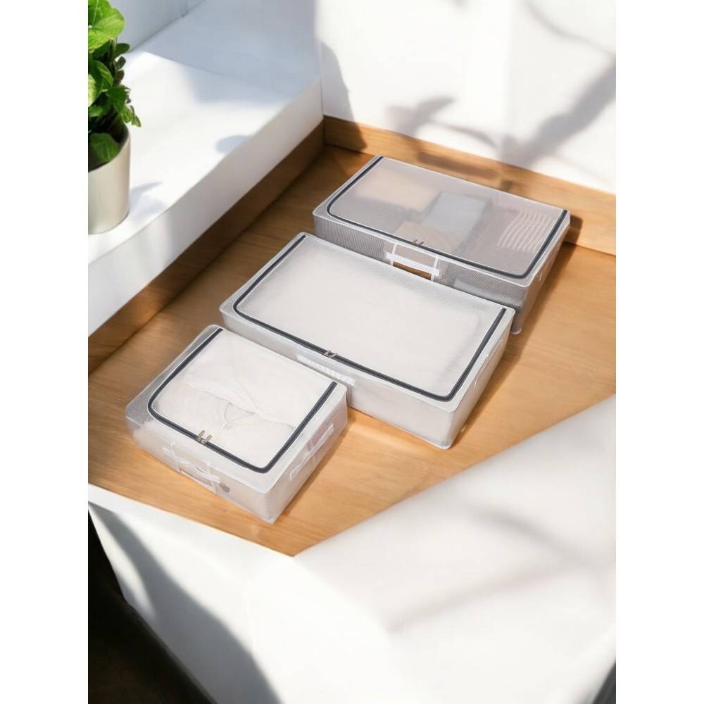 Cutie depozitare haine si incaltaminte Transparenta, 30L Cutie depozitare haine si incaltaminte Transparenta, 30L