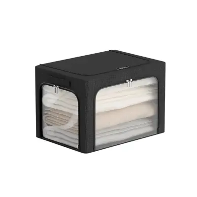 Cutie depozitare 38L, 3 ferestre, culoare Negru