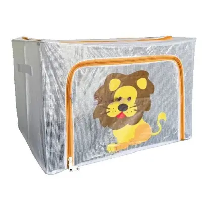 Cutie depozitare transparenta 66L, model Leu