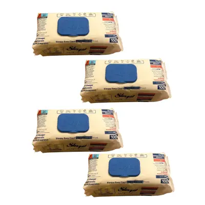 Pachet 3+1 cadou, servetele sleepy cu bicarbonat si otet (umede) 100 buc