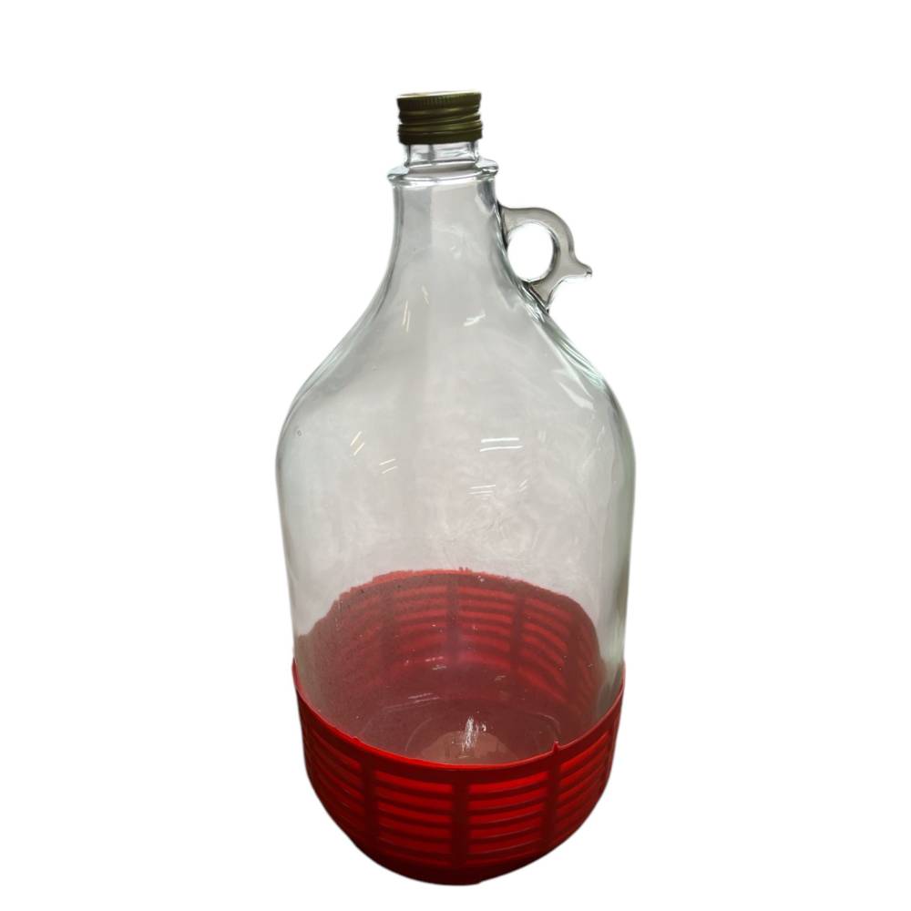 Pachet 4 x damigeana 5 L (litri) sticla, dop prin infiletare Pachet 4 x damigeana 5 L (litri) sticla, dop prin infiletare