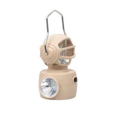 Felinar tip robot USB 14cm Crem