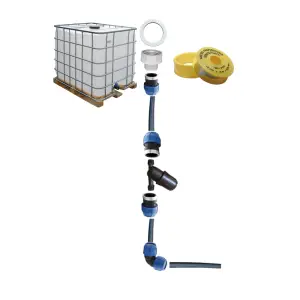 Sistem racordare cu filtru pentru tub/ banda picurare la bazin IBC