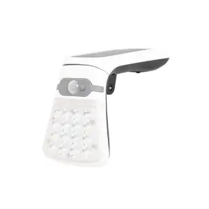 Lampa solara de perete conica alba, 20W