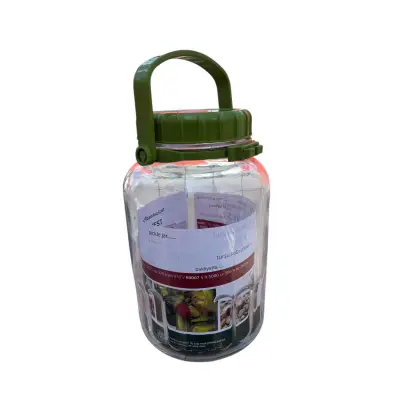 Borcan sticla groasa cu maner pentru muraturi, 2L