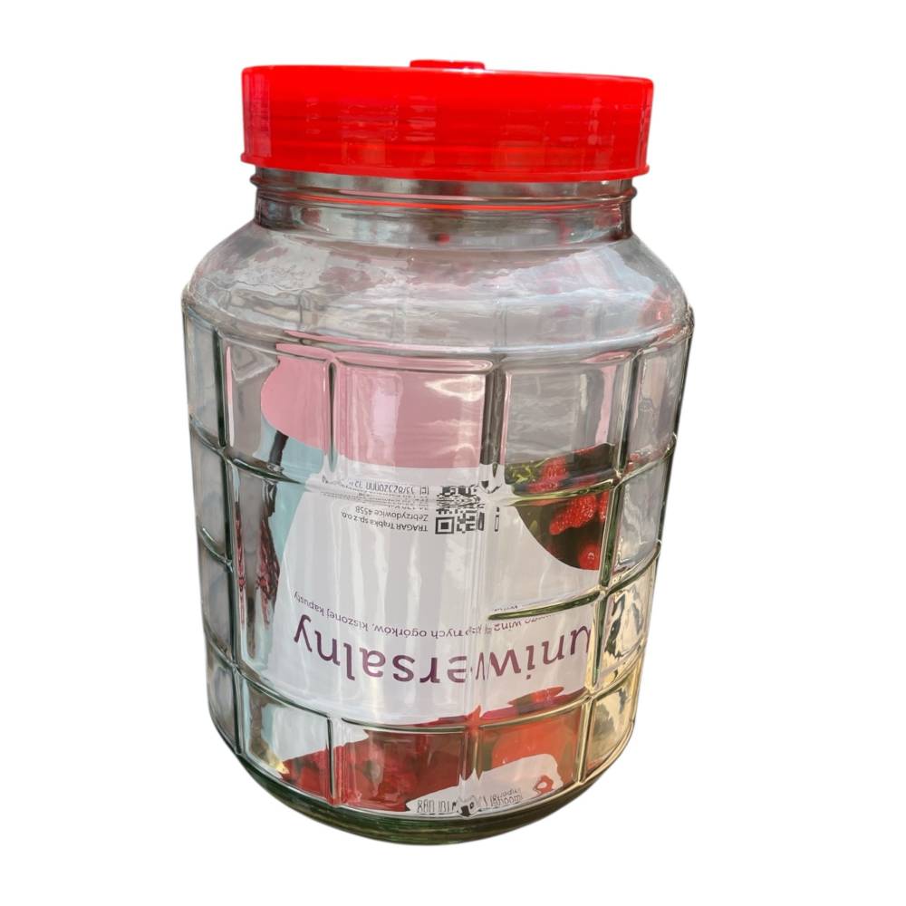 Borcan sticla groasa cu manere si supapa de aerisire, 15L Borcan sticla groasa cu manere si supapa de aerisire, 15L