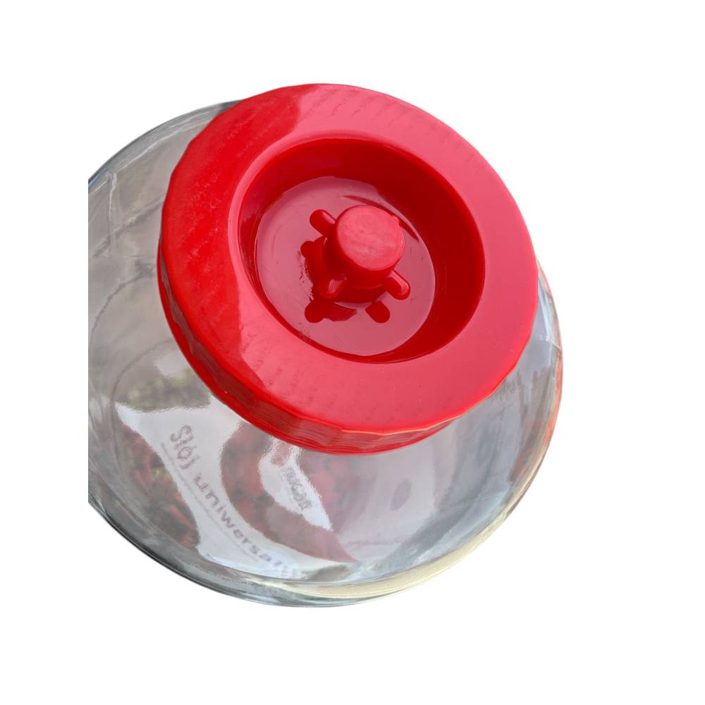 Borcan sticla groasa cu manere si supapa de aerisire, 15L Borcan sticla groasa cu manere si supapa de aerisire, 15L