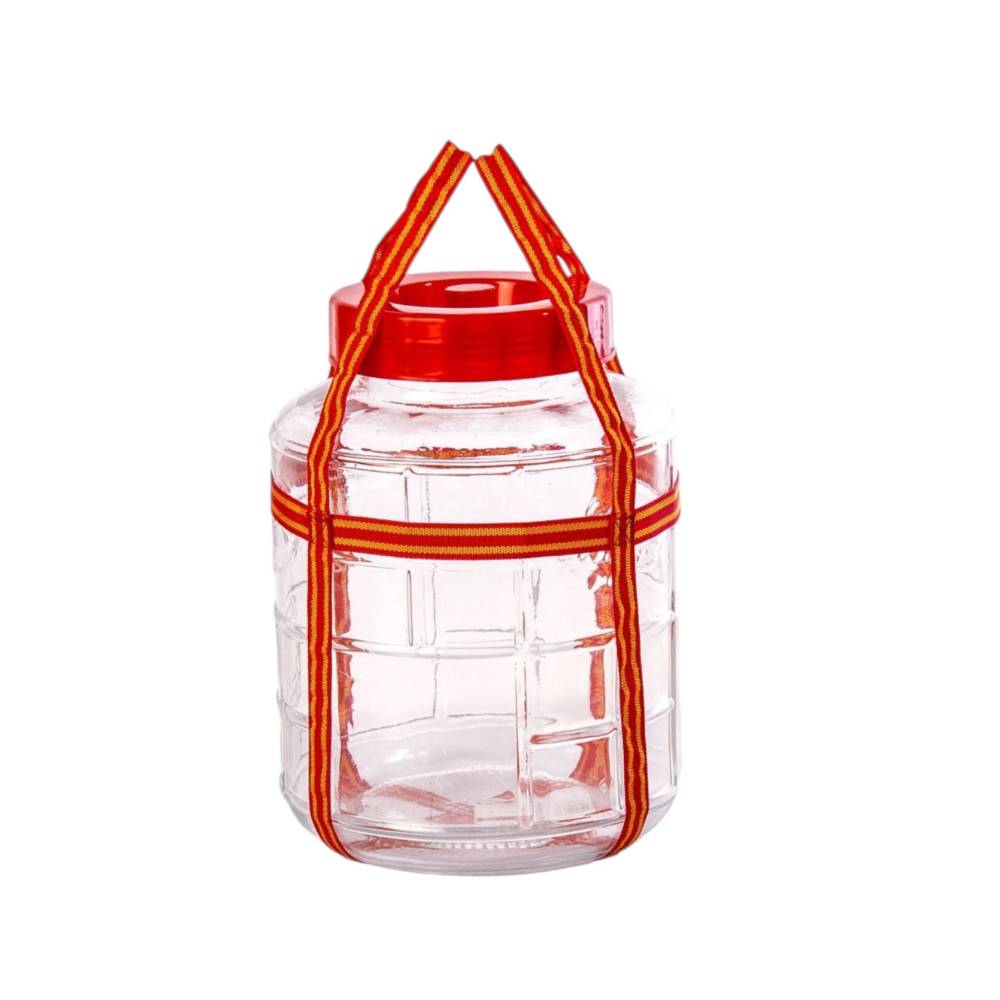 Borcan sticla groasa cu manere si supapa de aerisire, 15L Borcan sticla groasa cu manere si supapa de aerisire, 15L