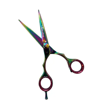 Foarfeca profesionala de tuns 6 inch cu tija demontabila Multicolora