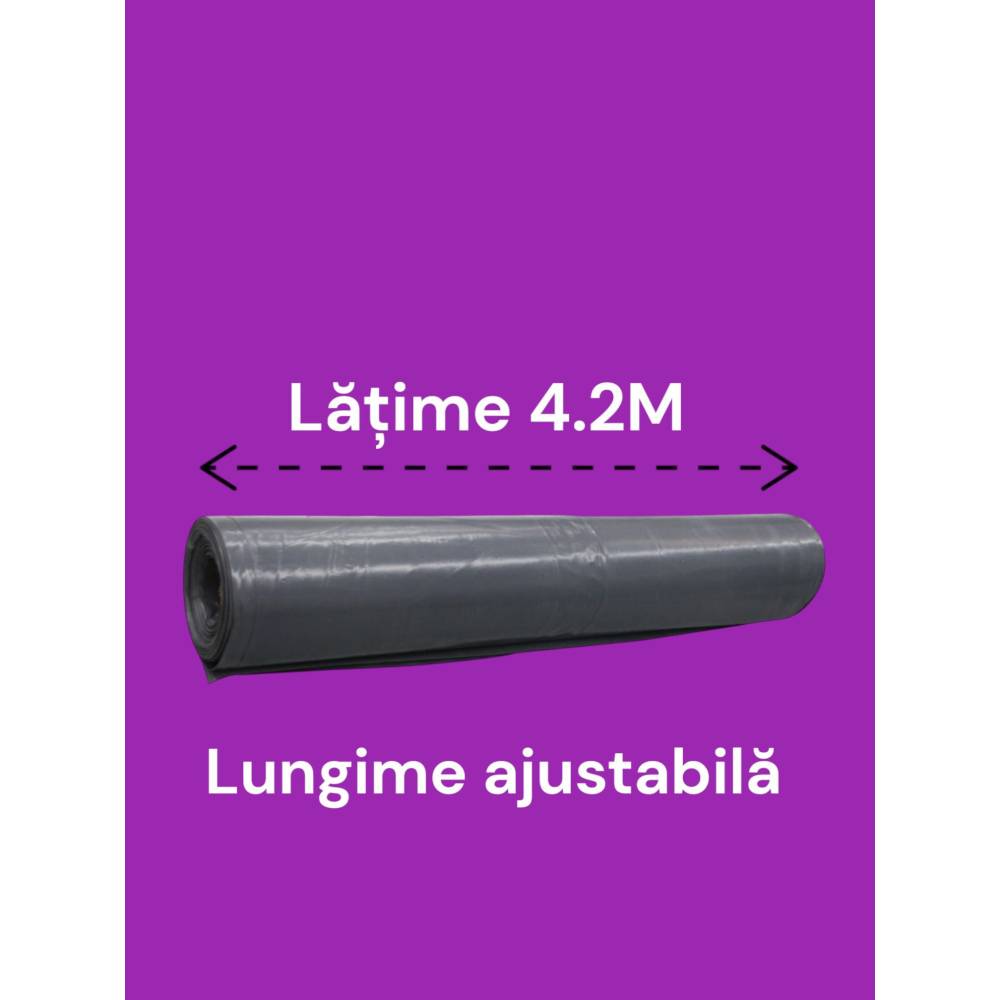 Folie constructii neagra 4.2m latime, 5m lungime Folie constructii neagra 4.2m latime, 5m lungime