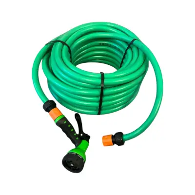 Kit irigare gradina furtun 1/2 - 25m CRL, pistol apa si conectori