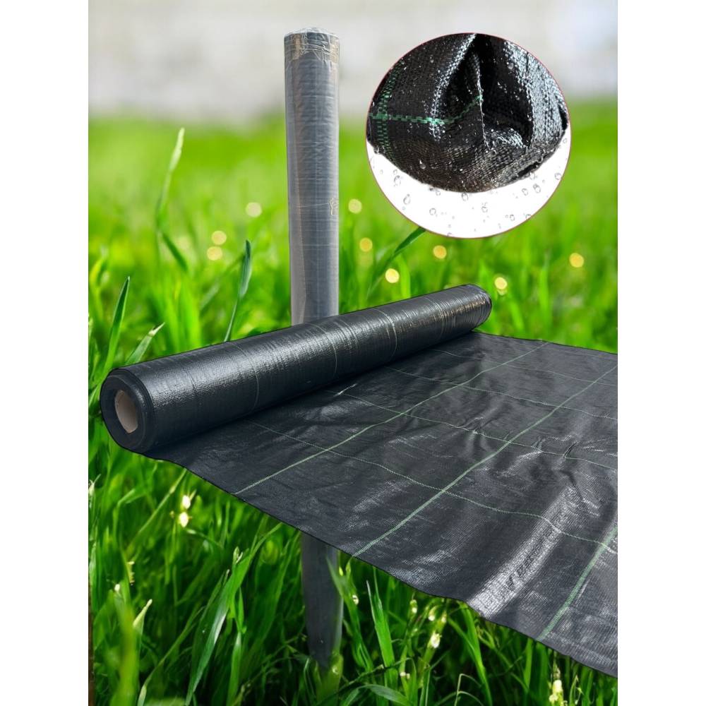 Pachet Folie agrotextil și sistem de picurare tub 20cm/100m - pentru 100mp