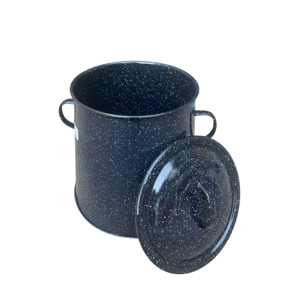 Garnita emailata 20 litri neagra (bidon untura) Garnita emailata 20 litri neagra (bidon untura)