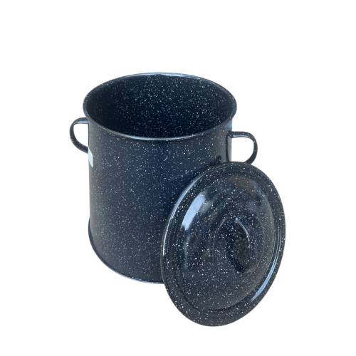 Garnita emailata neagra/bidon untura 10 L