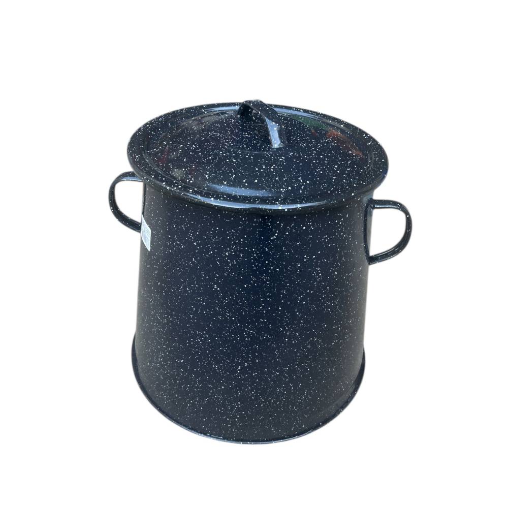 Garnita emailata 20 litri neagra (bidon untura) Garnita emailata 20 litri neagra (bidon untura)