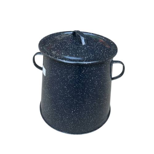 Garnita emailata neagra/bidon untura 10 L