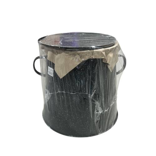 Garnita emailata neagra/bidon untura 10 L