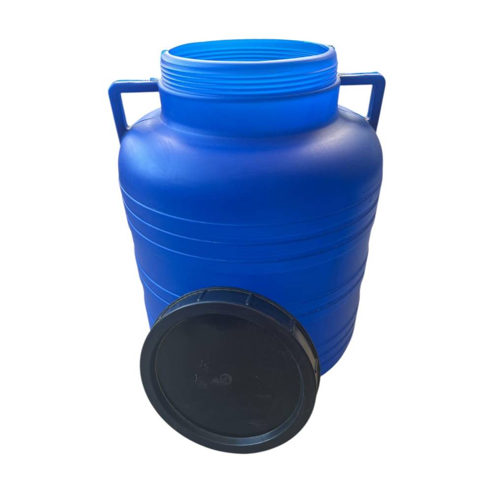 Butoi plastic 60 litri (bidon) cu capac Butoi plastic 60 litri (bidon) cu capac