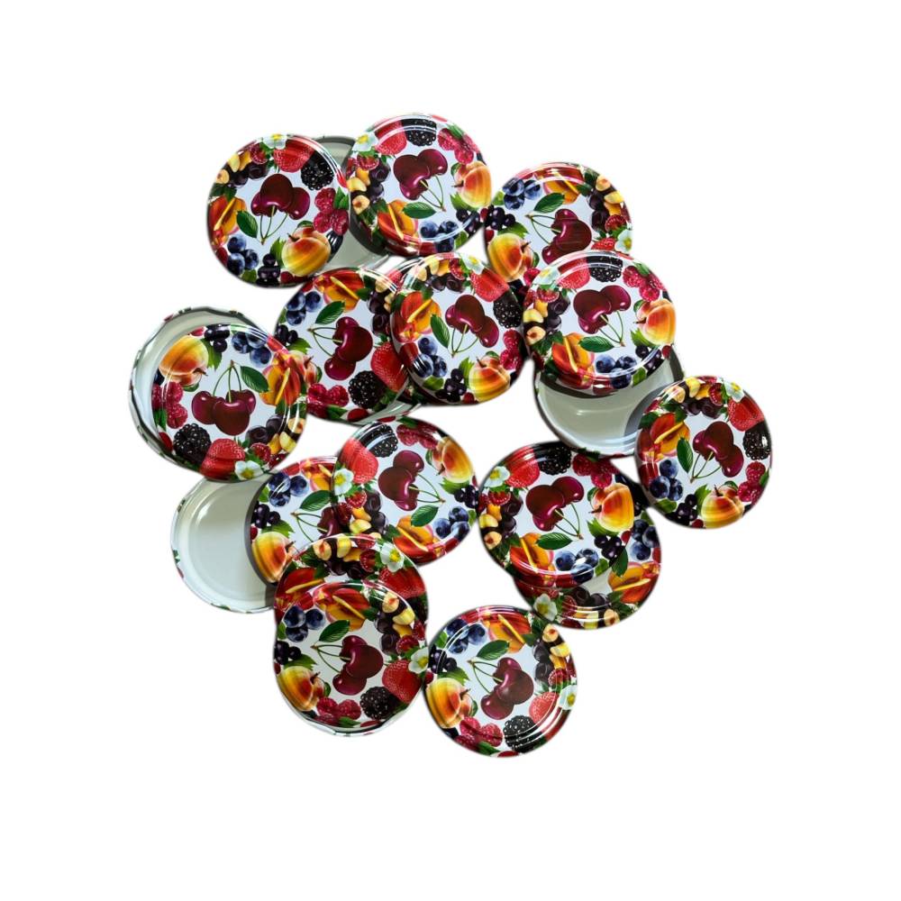 Capac borcan 82mm, pentru borcane din sticla prin infiletare- 40 bucati Capac borcan 82mm, pentru borcane din sticla prin infiletare- 40 bucati