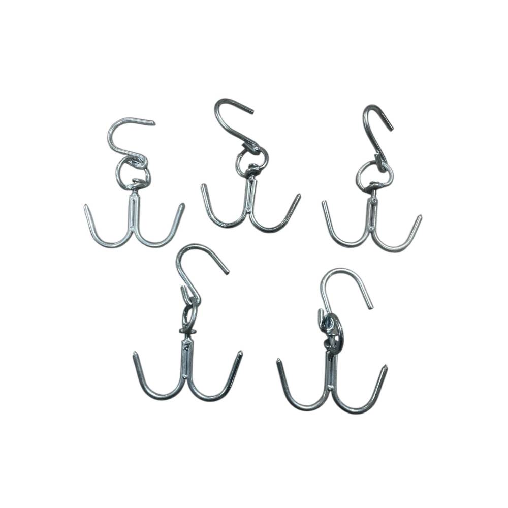 Carlig macelarie dublu de agatat carne din otel 21 cm Carlig macelarie dublu de agatat carne din otel 21 cm