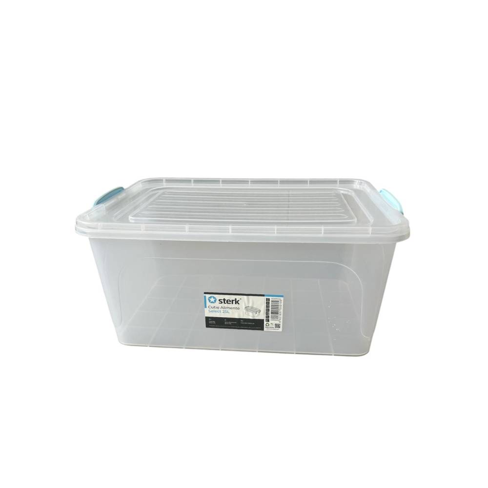 Caserola plastic cu capac si maner 25 litri