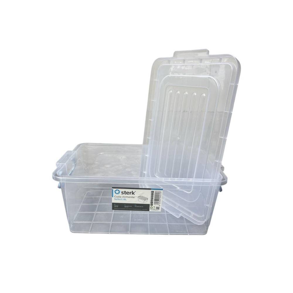 Caserola plastic cu capac si maner 8 litri