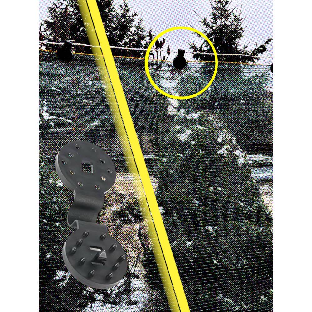 Clips fixare / sustinere plasa umbrire, rotund 50 buc/set