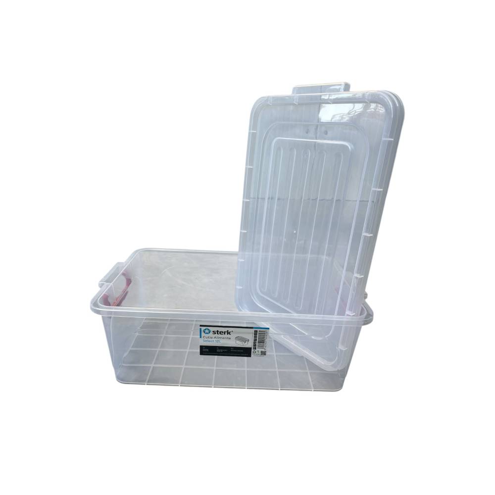 Caserole plastic cu capac si maner 12 litri, 5 buc Caserole plastic cu capac si maner 12 litri, 5 buc