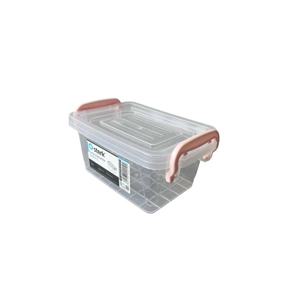 Caserola plastic cu capac si maner 1 litru