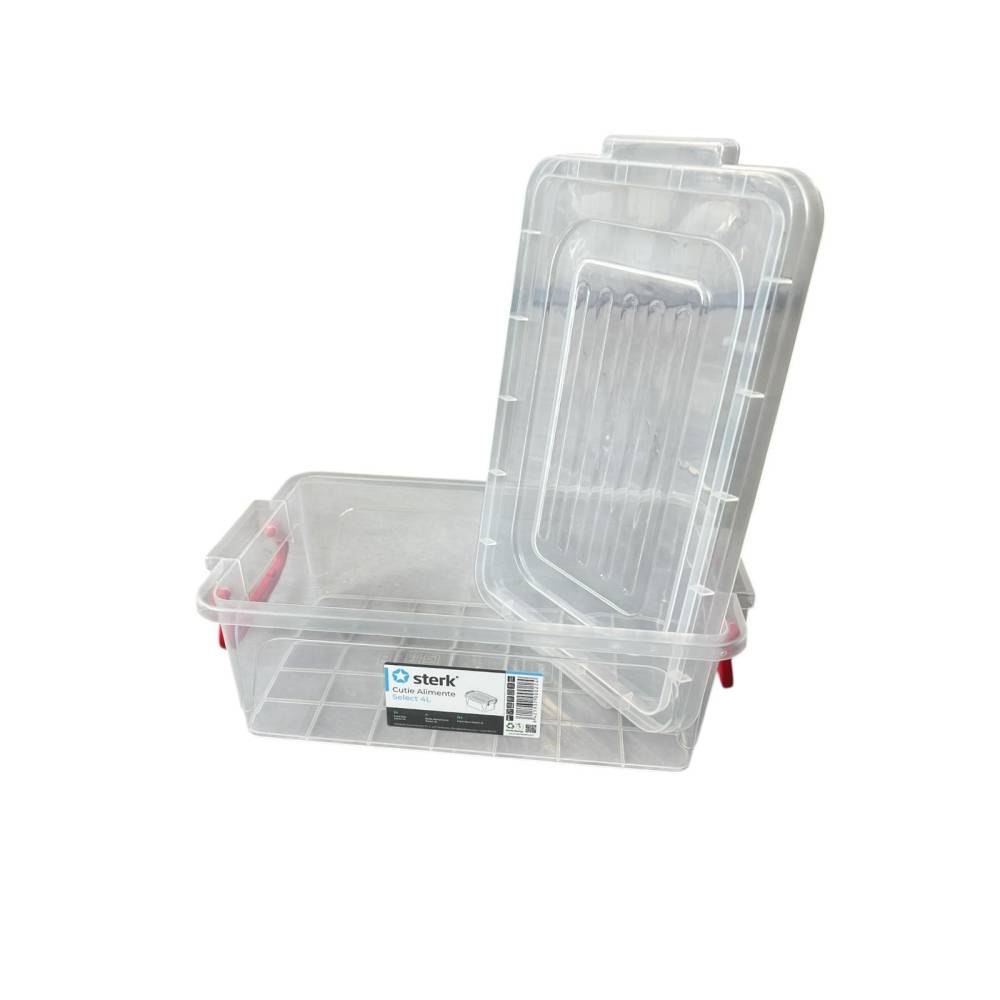 Caserola plastic cu capac si maner 4 litri, cutie alimente Caserola plastic cu capac si maner 4 litri, cutie alimente