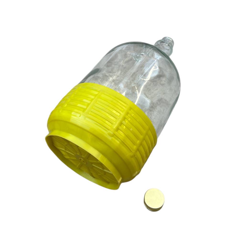 Damigeana 5 L (litri) sticla, dop prin infiletare