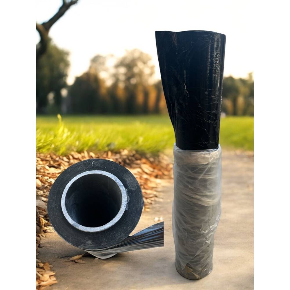 Folie mulcire 1.2m latime x 1000m L neagra, 150 microni Folie mulcire 1.2m latime x 1000m L neagra, 150 microni