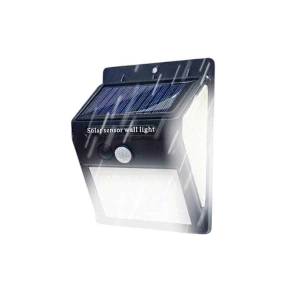 Lampa solara cu senzor pentru exterior, 64 led cu distanta de inductie, fara cablu, Flippy