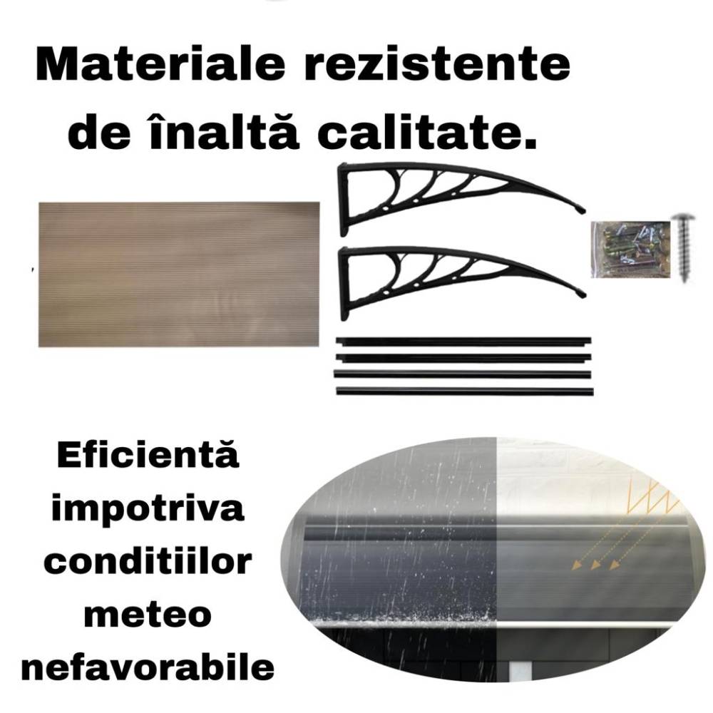 Copertina terasa, balcon 120 x 200 cm, (marchiza) fumurie