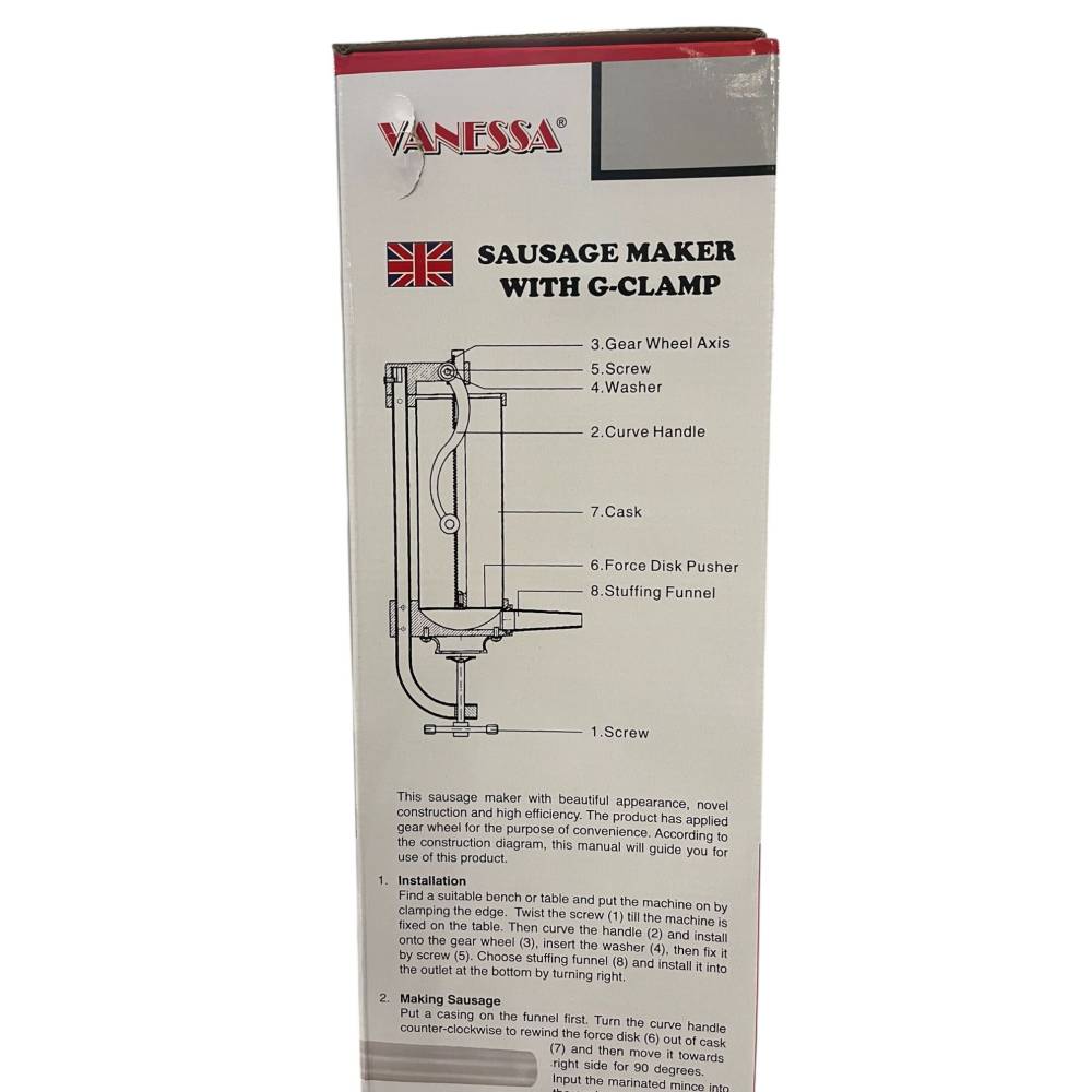 Masina umplut carnati 6kg verticala, inox Masina umplut carnati 6kg verticala, inox