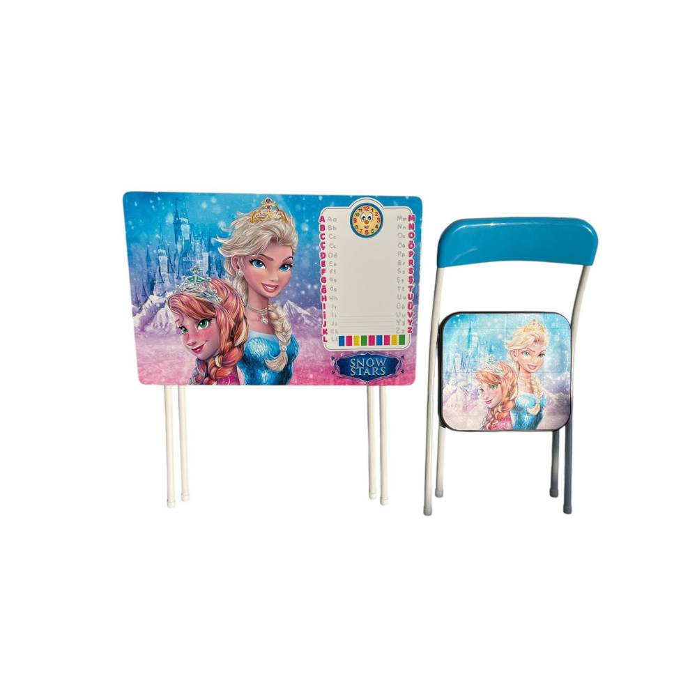 Set masuta si scaunel pliabil pentru fete roz