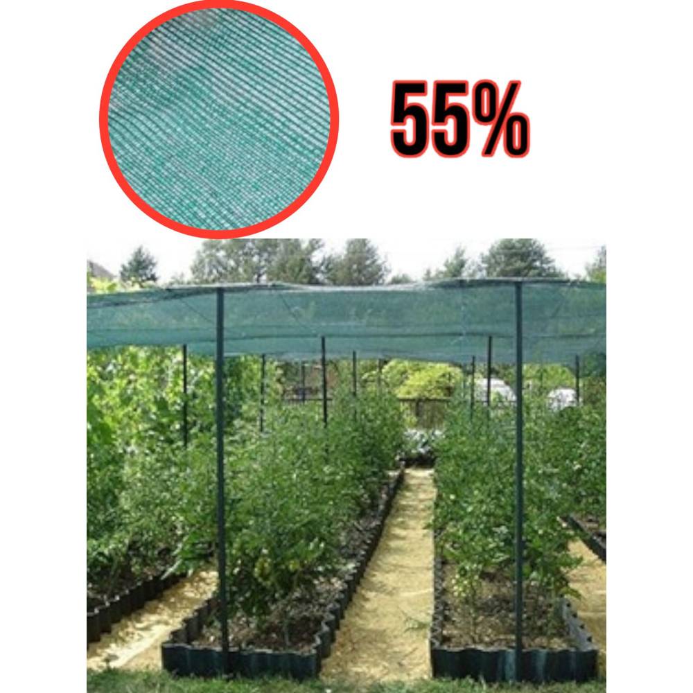 Plasa umbrire 55%, 100m L x 1.5 metri latime (solar)