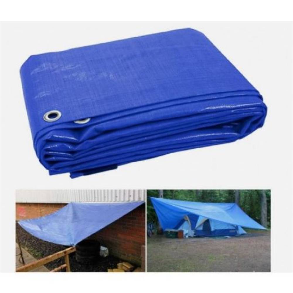 Prelata impermeabila cu inele prindere 6 x 6 m, 175g/mp albastra